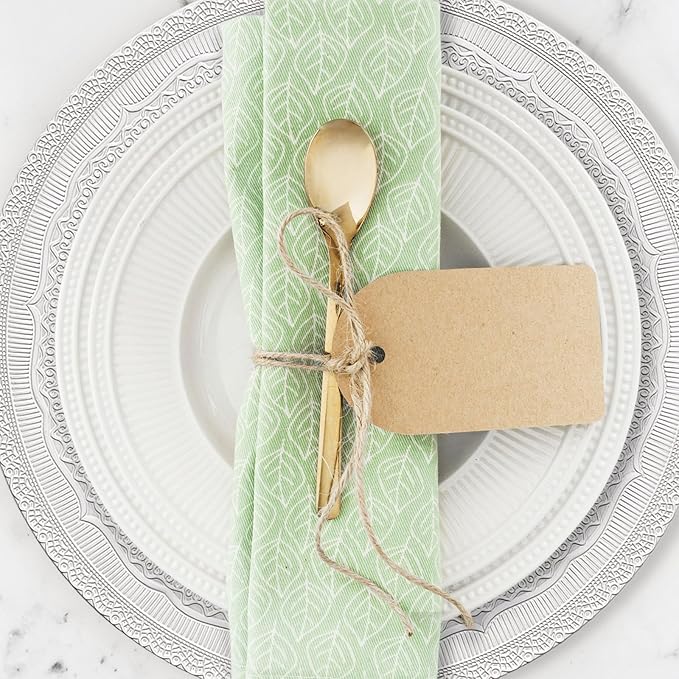 13" White Charger Plates, Lace Embossed Elegant Charger Plate Set of 6, Round Server Ware Chargers for Dinner Plate, Reusable Bulk Table Setting for Party or Event