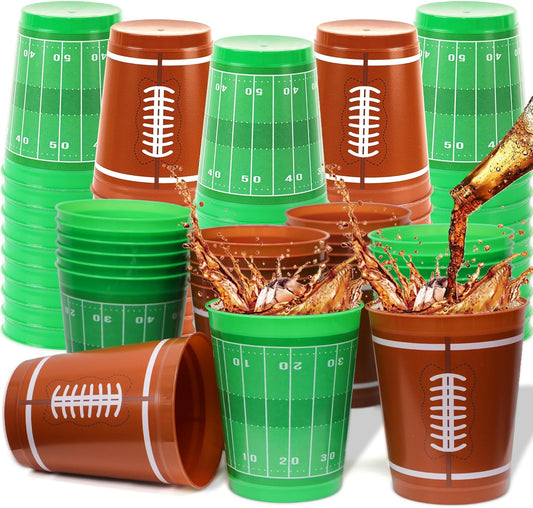 Sawowkuya 24pcs Football Cups 16OZ Football Party Decorations Cups for Football Theme Decoration