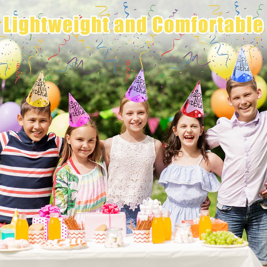 CANREVEL Party Hats for Kids and Adults, Party Supply for Party Decorations, Party Headwear for Birthday Celebration