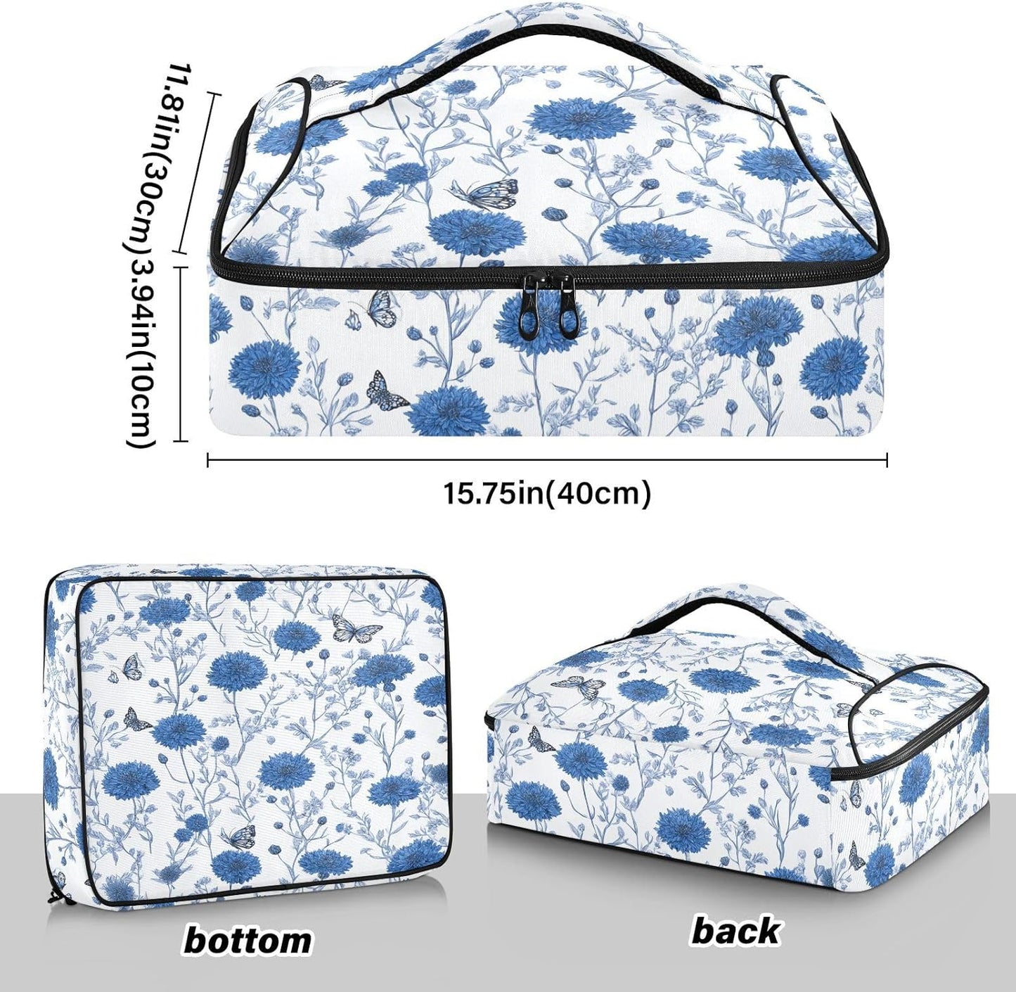 Casserole Carriers for Hot or Cold Food Reusable Casserole Dish Carrier Insulated Thermal Large Capacity Durable Perfect for Party Camping Family Gatherings Yellow Fish