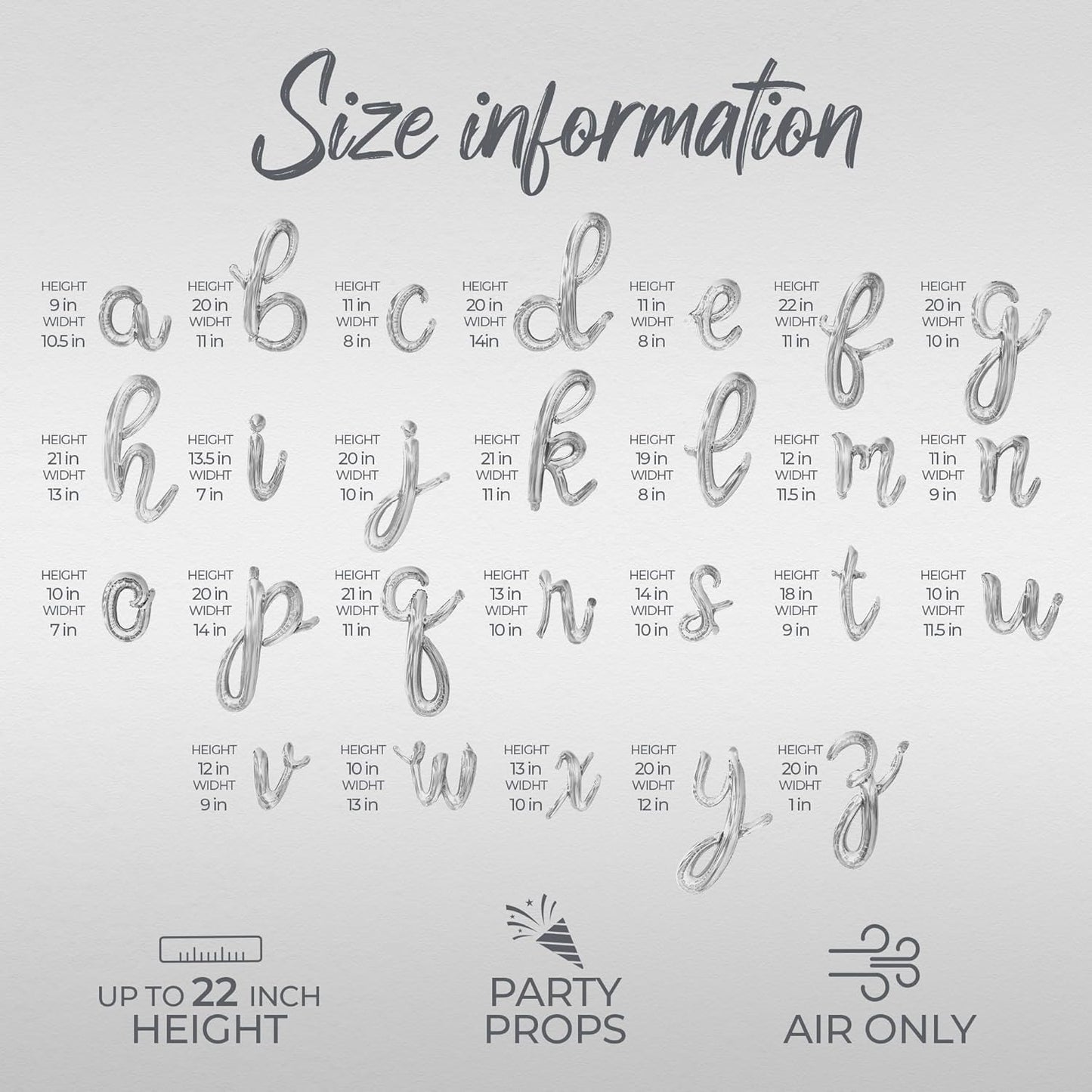 Letter Balloons - LAST SPLASH 16" Inch Alphabet Letters Foil Mylar Balloon Bachelor or Bachelorette Banner (Silver)