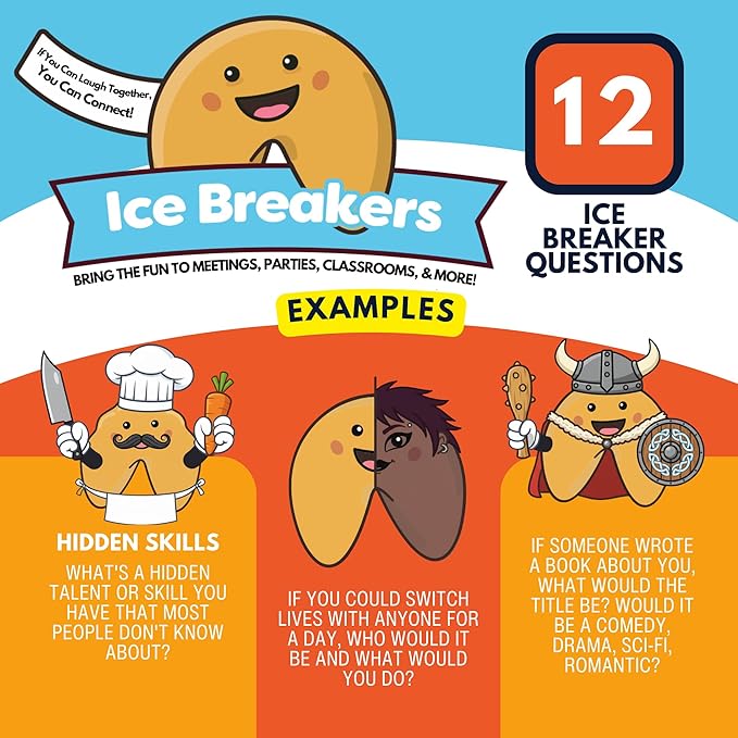 Connect Cookies – Icebreaker Fortune Cookies for Team Building, Meetings & Events | Fun Conversation Starters for Work, Parties, and Offsites