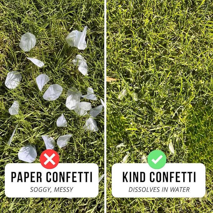 Dissolving Water Soluble Rice Paper White Wedding Heart Shaped Confetti 28000 Pieces 150 Gram Biodegradable Confetti Hearts for Send Off Outdoor Beach Reception Ceremony Celebration Classic Modern