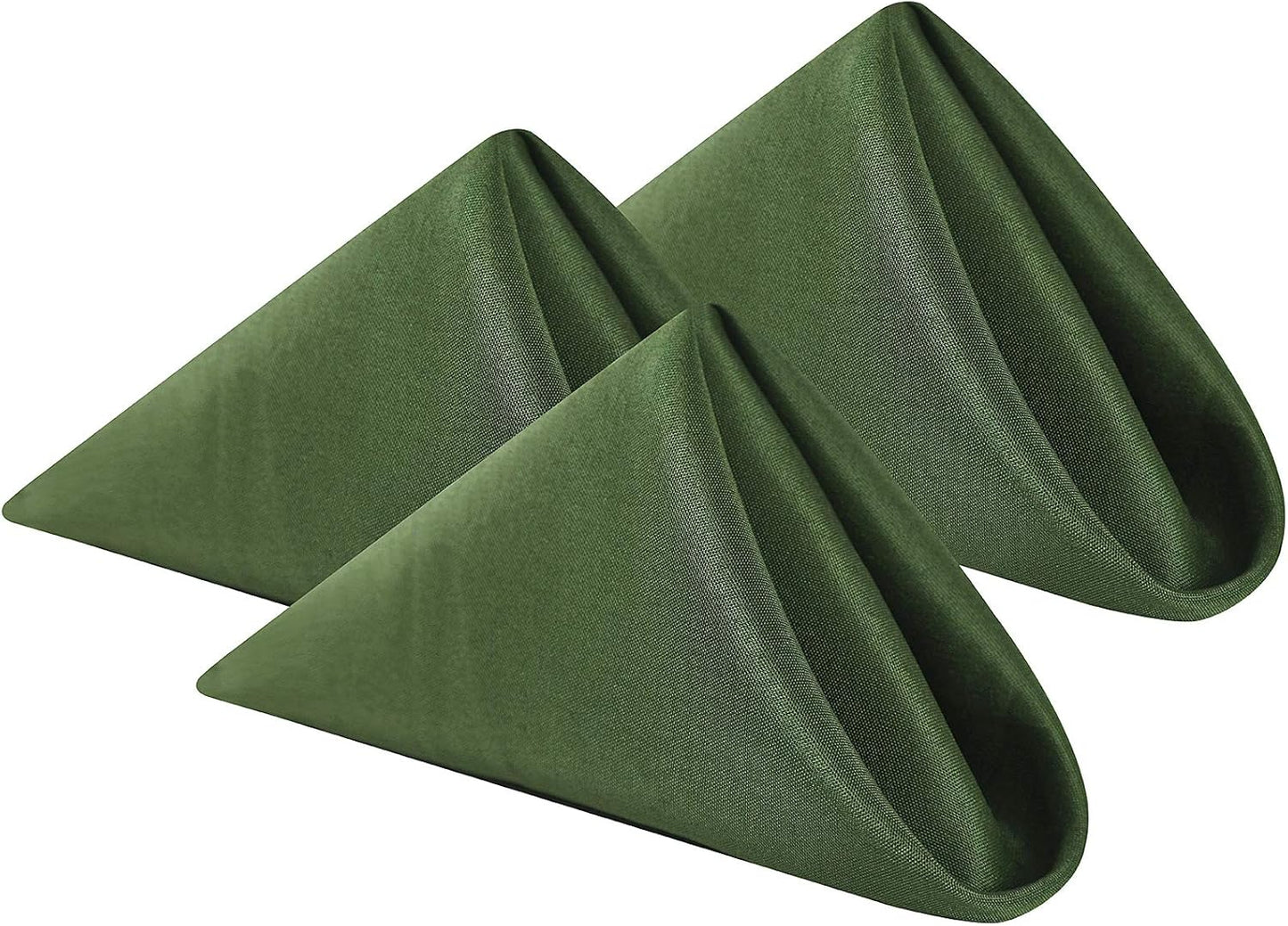 Cloth Napkins 17x17 inch Washable Polyester Dinner Napkins Soft Table Napkins for Wedding Party Dining Banquet(Willow,25PCS)