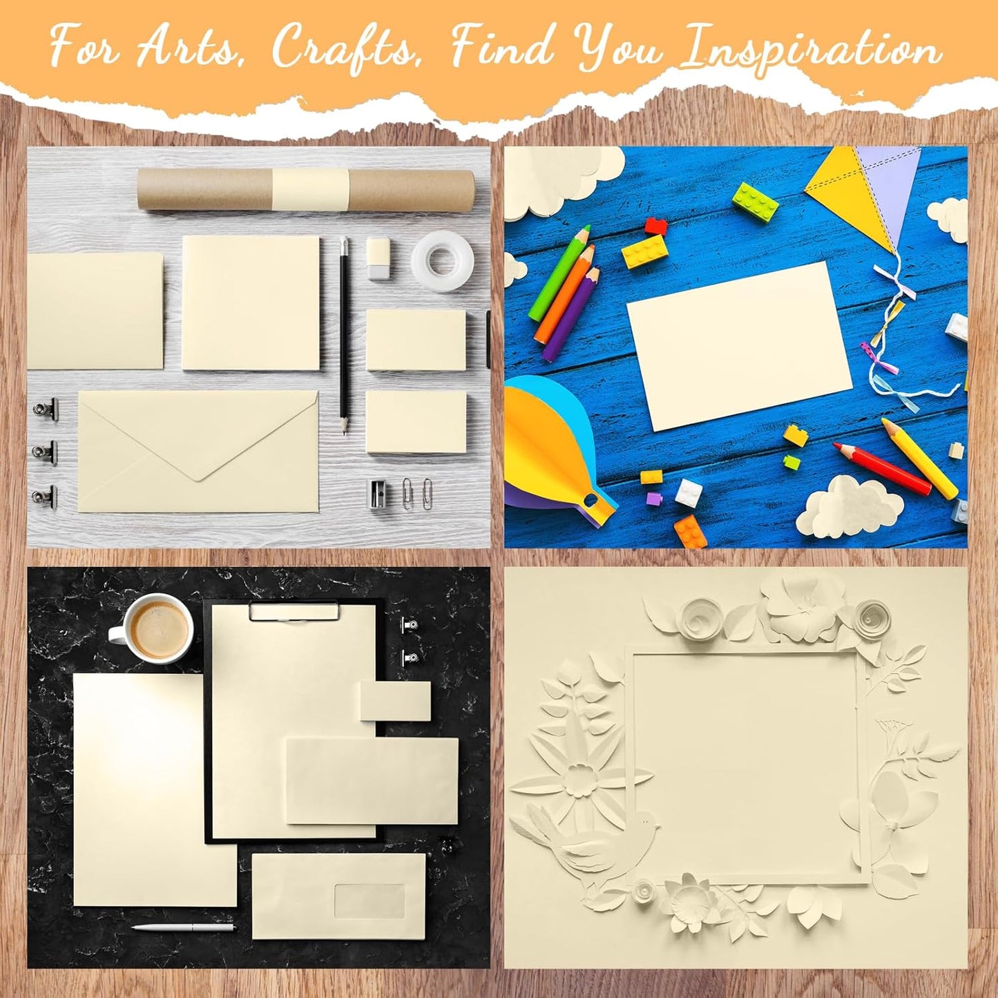 Fainne 200 Sheets 8.5 x 11 Inches Card Stock Thick Paper Heavyweight Card Stock Printer Paper 250 GSM 92 lb Cover 170 lb Text for Invitations Menus Crafts DIY Projects(Pale Yellow)
