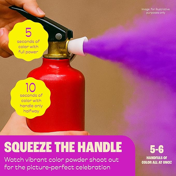 Chameleon Colors Color Blasters, Gender Reveal Fire Extinguisher, Gender Reveal Smoke Bombs, Powder Cannon, Smoke Blaster, War and Holi Color Blaster, 2 Purple Blasters