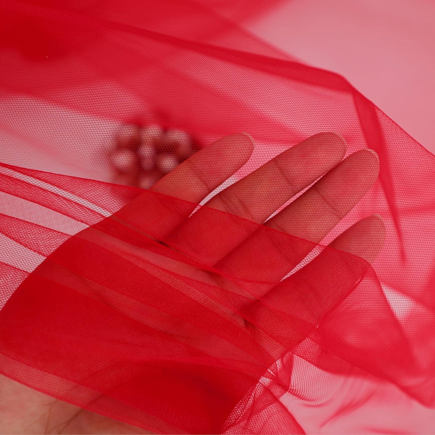 Snowkingdom Red Table Runner, 10FT Sheer Tulle Cheesecloth Gauze Table Runner, Boho Rustic Vintage Cheese Cloth for Christmas Wedding Party Bridal Baby Shower Long Table Decorations 120 inch