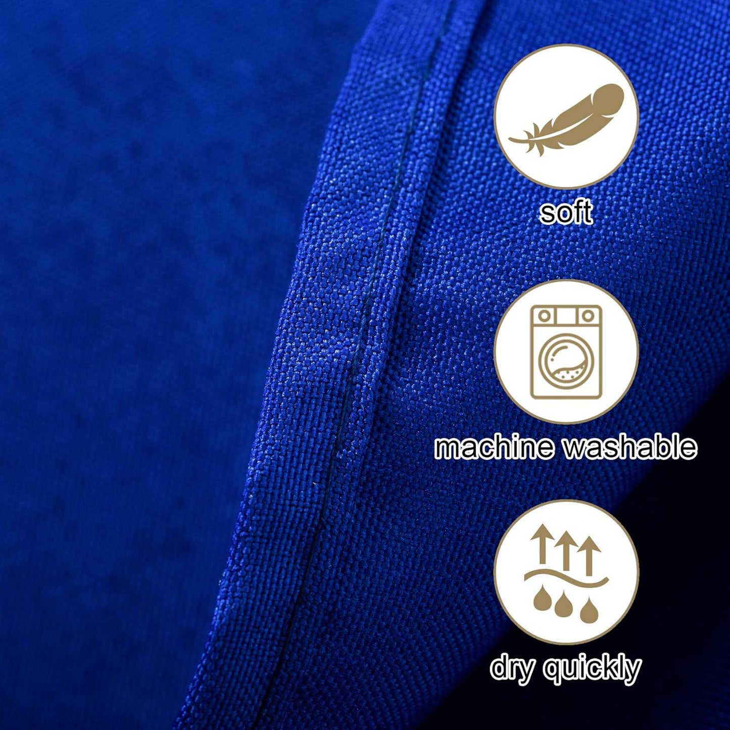 Ascoza 2pack 60x120 Inch Royal Blue Rectangular Tablecloth 6 Feet Table Cloth in Polyester Fabric for Wedding/Banquet/Restaurant/Parties
