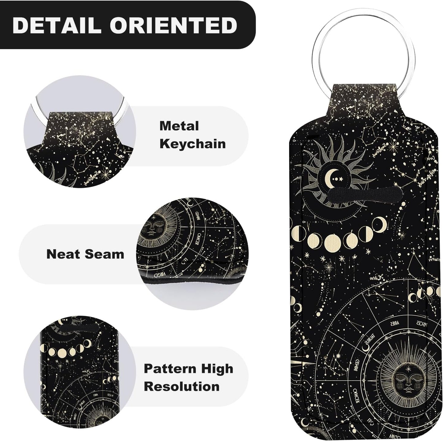 Cute Chapstick Holder Keychain,Lipstick Neoprene Clip-on Lip Balm Holder for Woman
