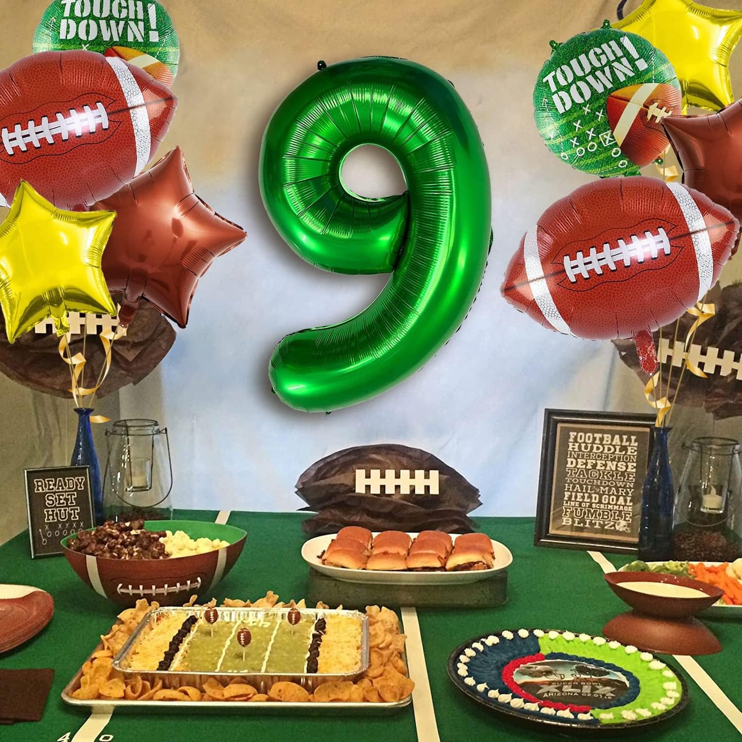 Football Balloons Set Football Birthday Party Decorations Football Touchdown Sports Theme Birthday Party Decoration, Tailgate Game Day Football Theme Supplies Birthday Party Decorations