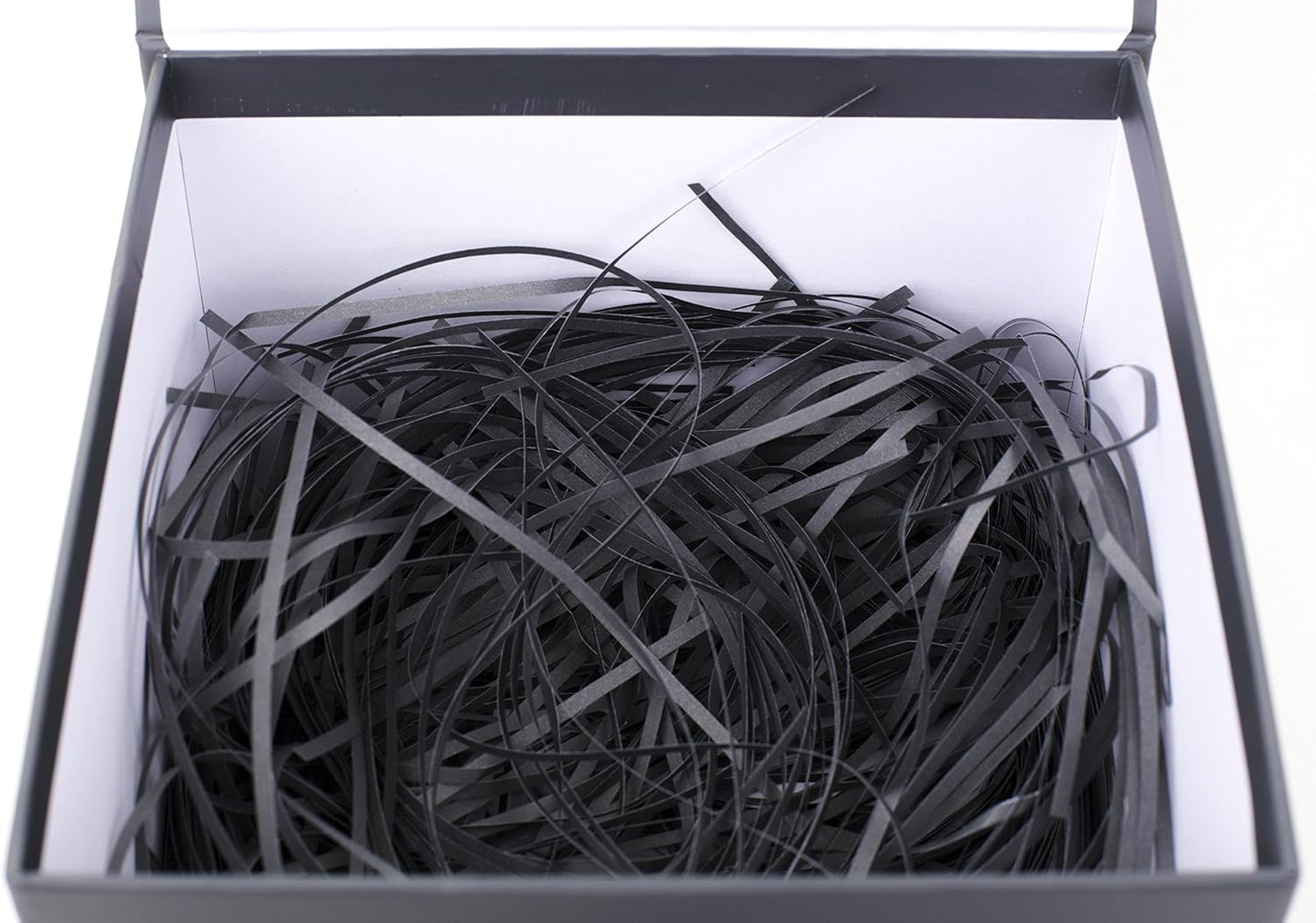 Hallmark Medium Gift Box with Lid and Shredded Paper Fill (Gray 7 inch Box) for Weddings, Graduations, Birthdays, Father's Day, Groomsmen Gifts, All Occasion (Pack of 2)
