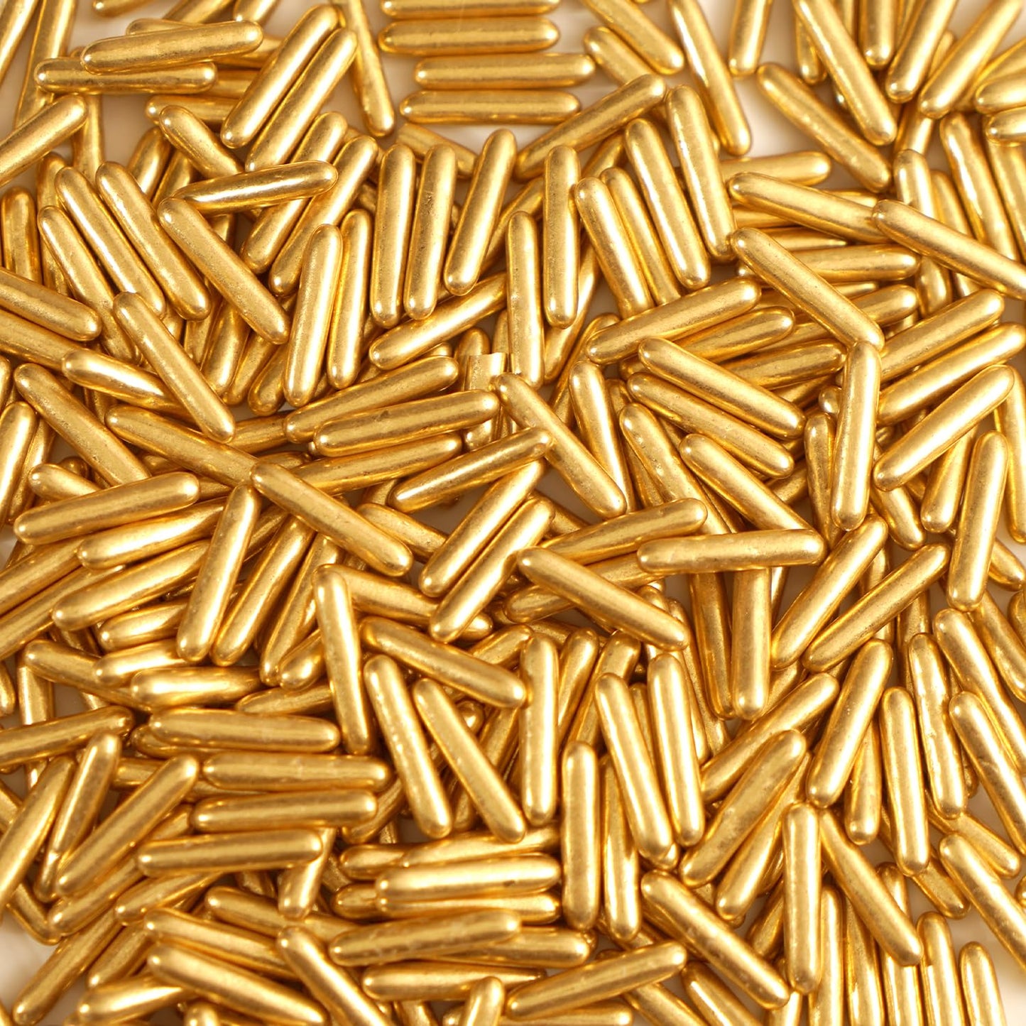 Christmas Gold Sprinkles, 150g/5.29oz, Edible Sprinkles, Metallic Rods Candy, Gold Rods Sugar For Baking, Donuts, Cakes, Cupcakes, Cookies, Wedding Party, Holiday