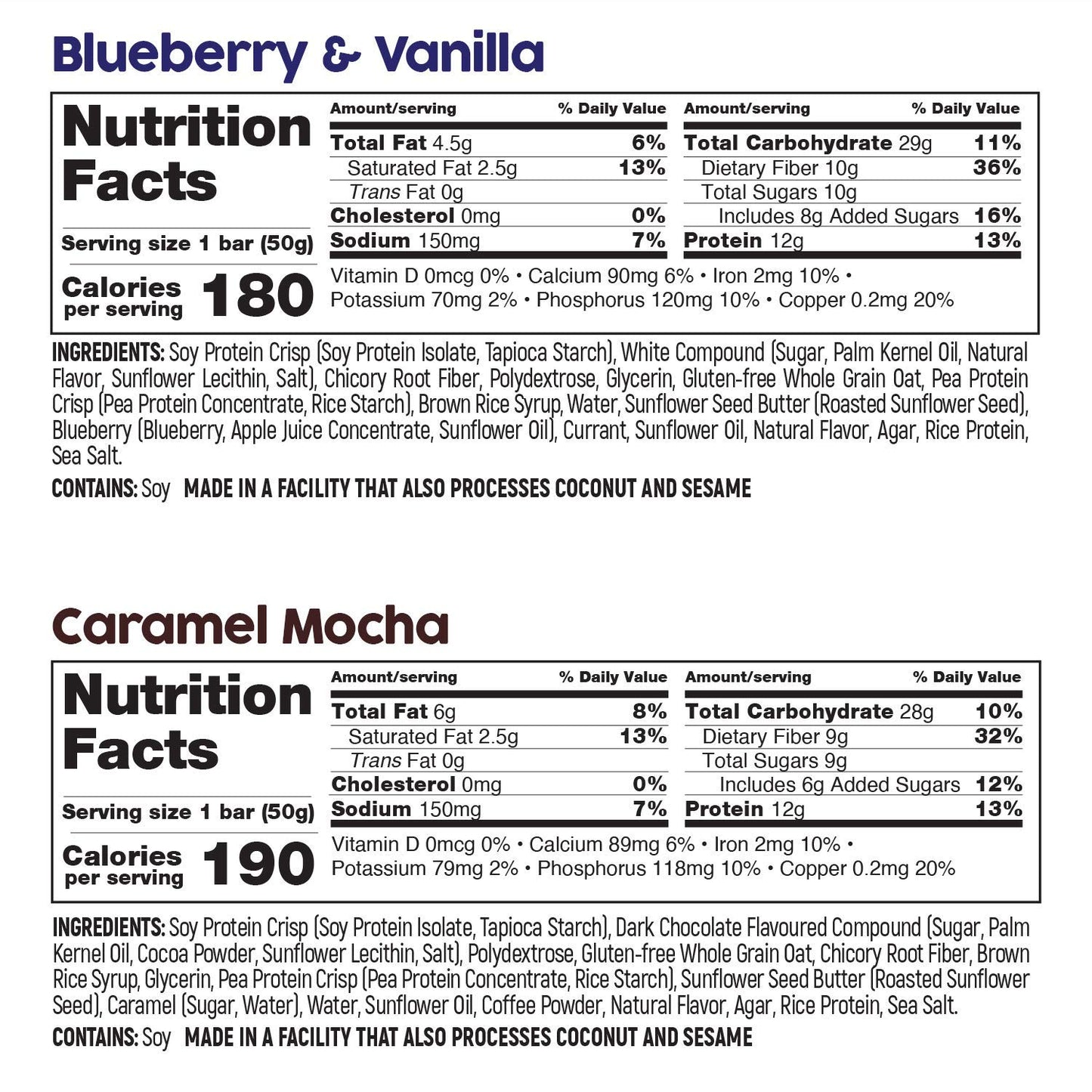 No Nuts! Variety Pack Protein Bars – 4-Flavor Sampler | 100% Nut-Free, Dairy-Free, Vegan, Organic, Kosher, Egg-Free, Non-GMO Snack & Energy Bars