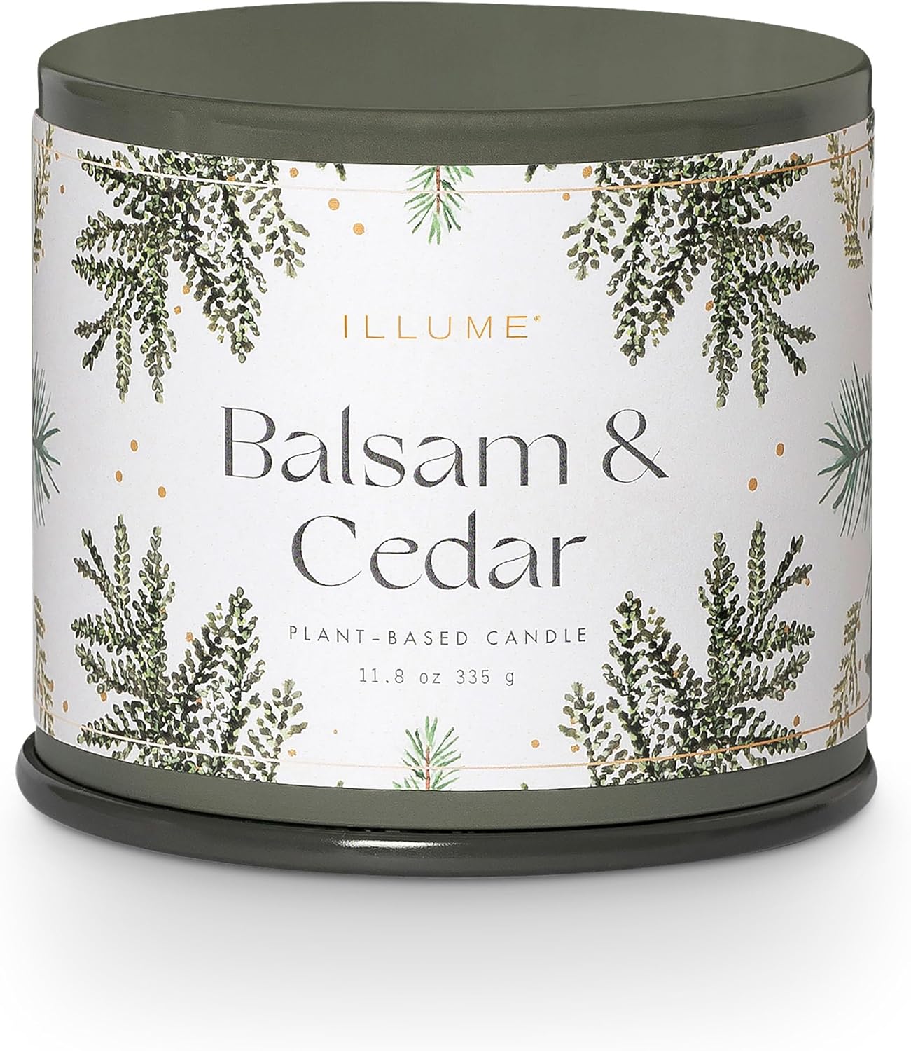 ILLUME Vanity Tin Candle, Balsam & Cedar (Pack of 6)