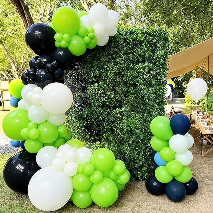 99pcs Lime Green Balloons, 18/12/10/5inch Light Green Balloon Garland Arch Kit for Dinosaur Baby Shower Jungle Birthday Wedding Christmas Football Golf Party Decorations