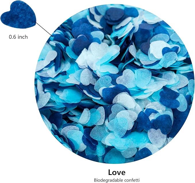 Gender Reveal Confetti 10pcs Ideas Balloon Boy or Girl Revelacion De Sexo Baby Party Decorations He or She (Blue)