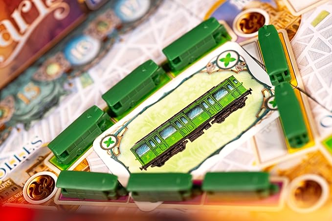 Asmodee Ticket to Ride Paris Board Game - Train Route-Building Strategy Game with Detailed Parisian Buses, Fun Family Game for Kids & Adults, Ages 8+, 2-4 Players, 10-15 Min Playtime