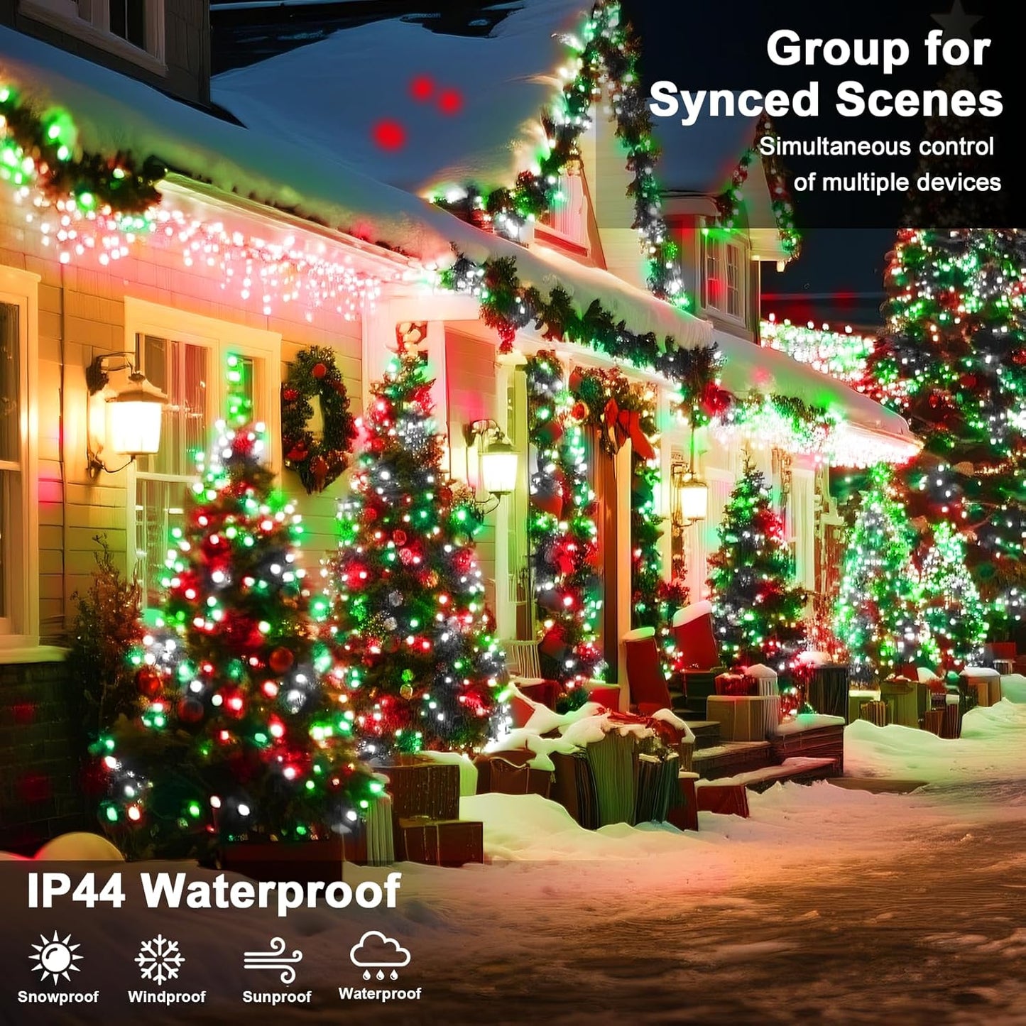 393 FT Christmas Light 1000 LED Xmas Lights Outdoor Christams String Lights Waterproof 8 Modes & Timer, Fairy Lights Plug in for Weeding, Patio, Party, Holiday,Christmas Decor