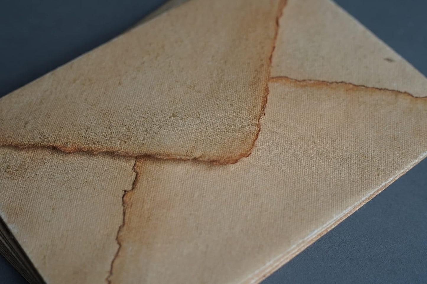 Wanderings Handmade Antiqued Envelope with Deckle Edge - 5.25 x 7.25" - Package of 25 Vintage Envelopes for Writers Invitations Wedding Stationary Love Letter - Cold Press Thick 150 GSM Recycled Paper