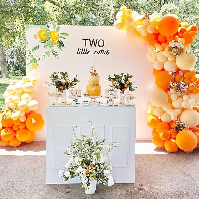 Orange Balloons 12 inch, Orange Latex Balloons 50pcs Party Balloons for Graduation Halloween Fall Tropical Thanksgiving Birthday Party Decorations