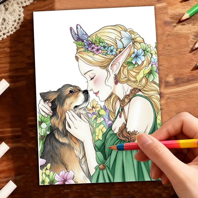 ZHIJIANHZ Coloring Book for Adults with Detailed Portraits and Fashion Illustrations, 30 Pages of People and Character Designs for Artistic Relaxation, 6.7x6.7 Inch for Stress Relief