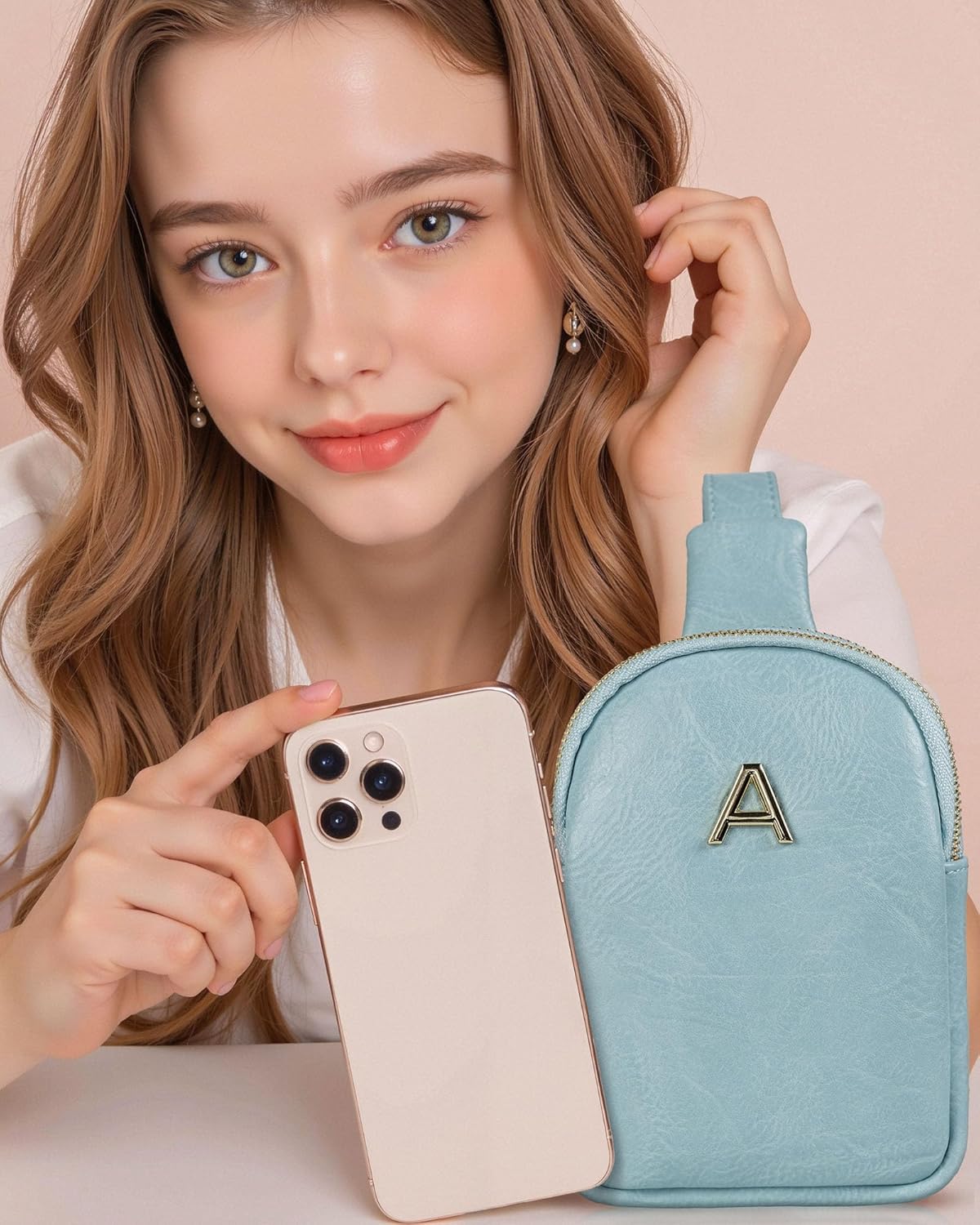 Birthday Gifts for 5 6 7 8 9 10 11 12 Year Old Girls, Initial Crossbody Bag for Girls, Tween Girls Trendy Stuff, Mini Sling Bag for Travel, Teen Girl Gifts Trendy Stuff, Small Everyday Bags