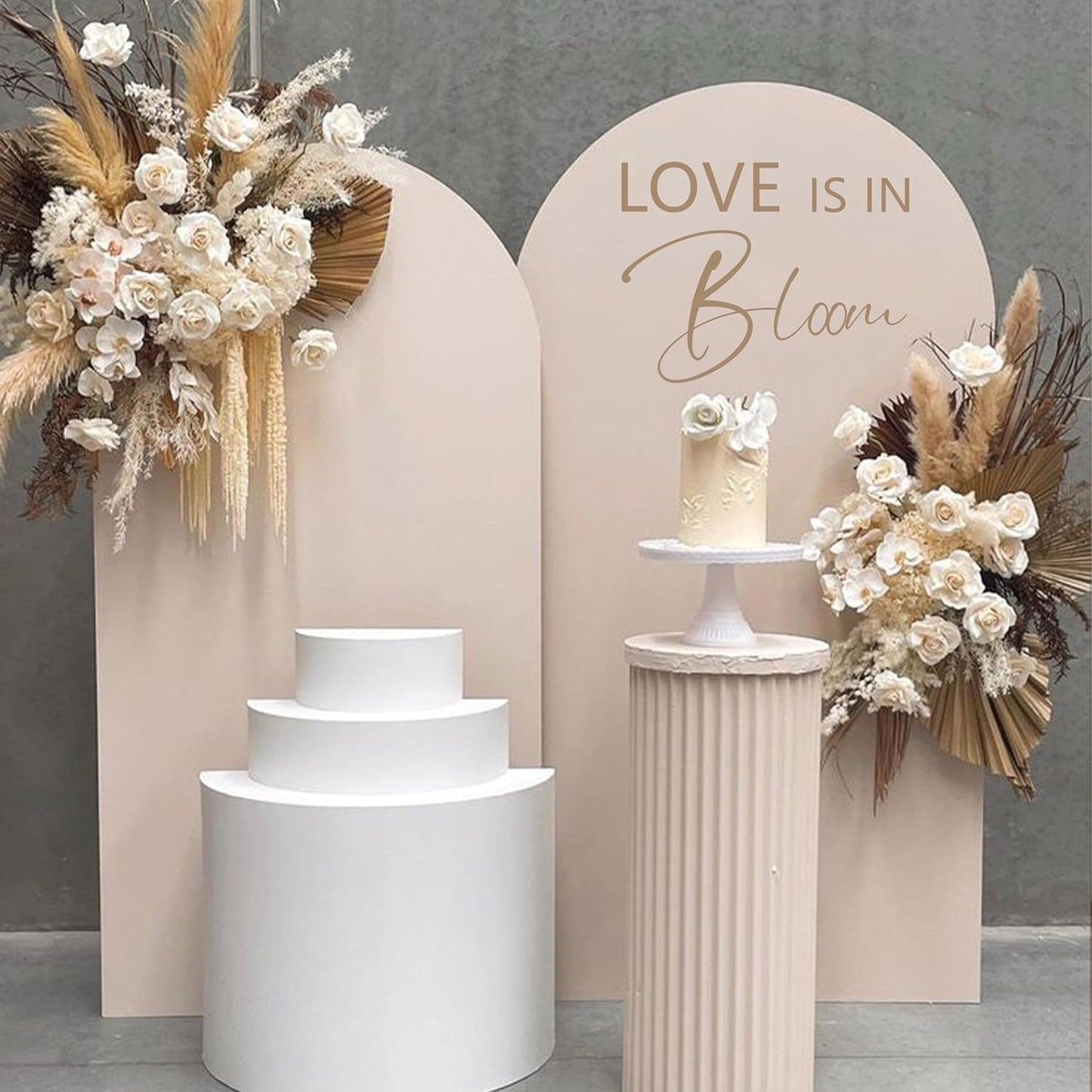 Love is in Bloom Bridal Shower Party Decal Sign - Bridal Shower Engagement Valentine Party Supplies Decoration,Wedding Party Decoration
