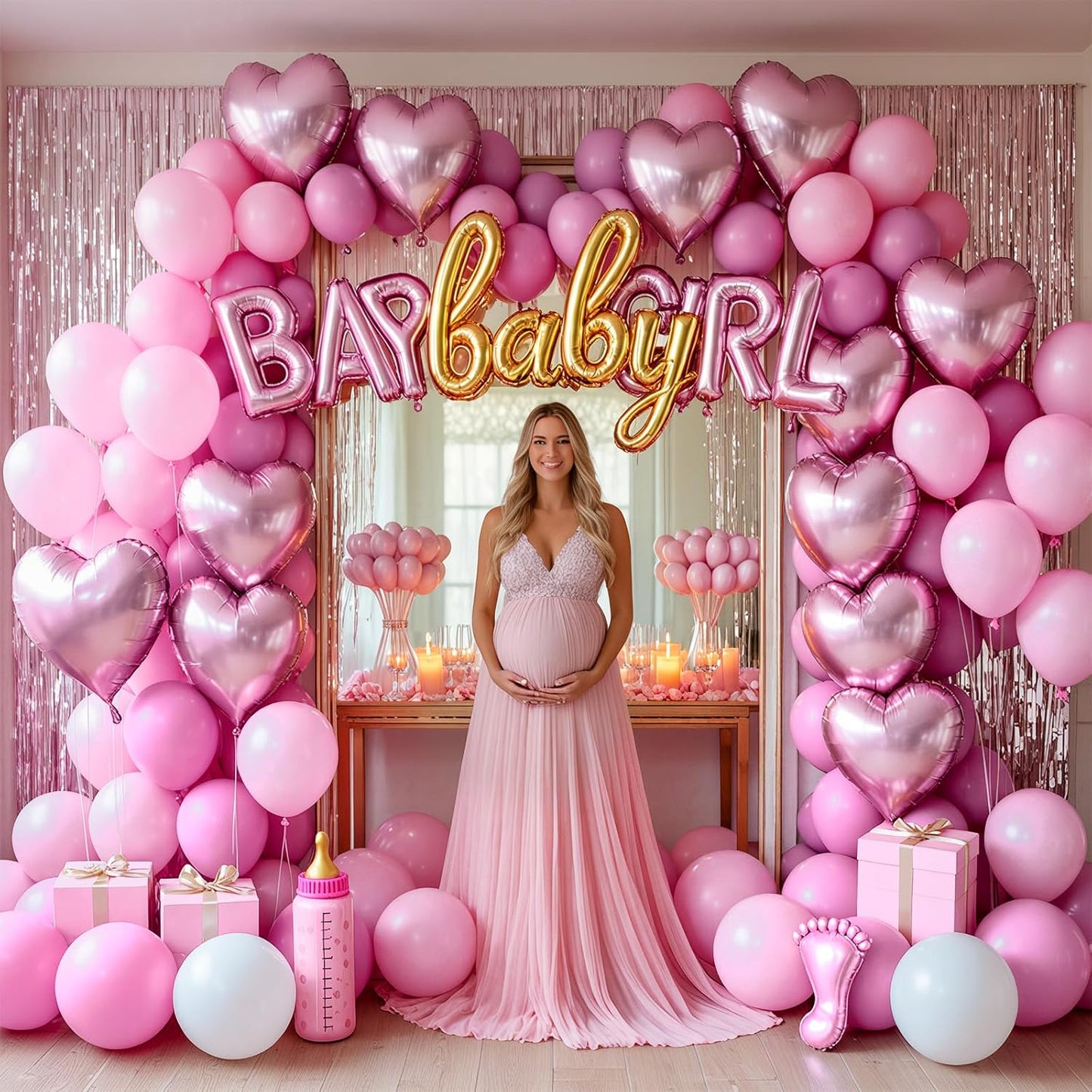 Light Pink Balloons 100 Pack 12 Inch Pastel Pink Latex Helium Balloons for Wedding Birthday Baby Shower Gender Reveal Birthday Party Decoration