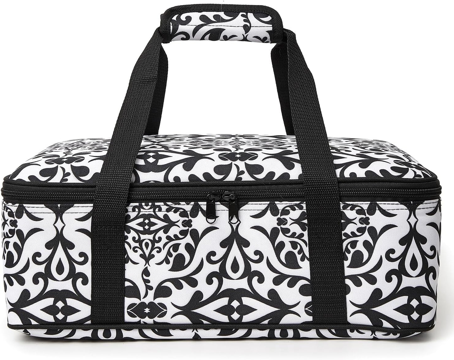 Insulated Casserole Carrier Bag - Portable Thermal Food Delivery Bag for 9x13/11x15 Inch Pan - Keep Meals Hot/Cold 4+ Hours for Catering, Festival Potlucks, Picnics, Family Gathings or Outdoor Events
