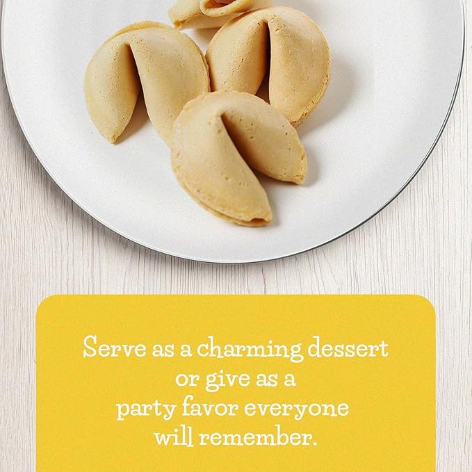 Fortune Cookies | Individually Wrapped Fortune Cookies for Christmas, Parties, Weddings, Events, and Celebrations with Fun Fortunes Multiple options Pack : (25, 50, 75, 100 ,150, 250, 350, 550 Pack) (200 Pack)