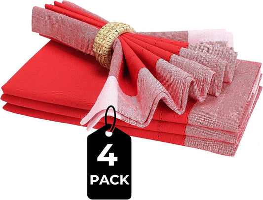 Homidate Cloth Dinner Napkins – Machine Washable Reusable Fabric Napkins for Weddings, Parties & Table Decorations