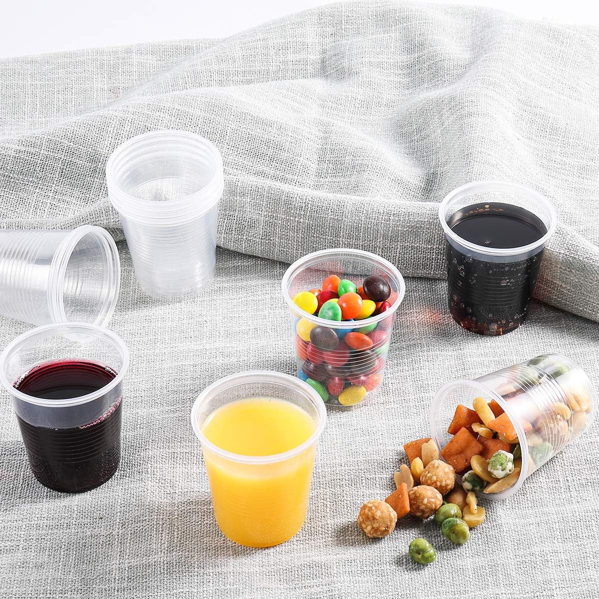 3oz Disposable Plastic Cups 500 Pack,Small Mouthwash Cups, Bulk Sample Tumblers for Home, School, Office, Parties, or Commercial Use
