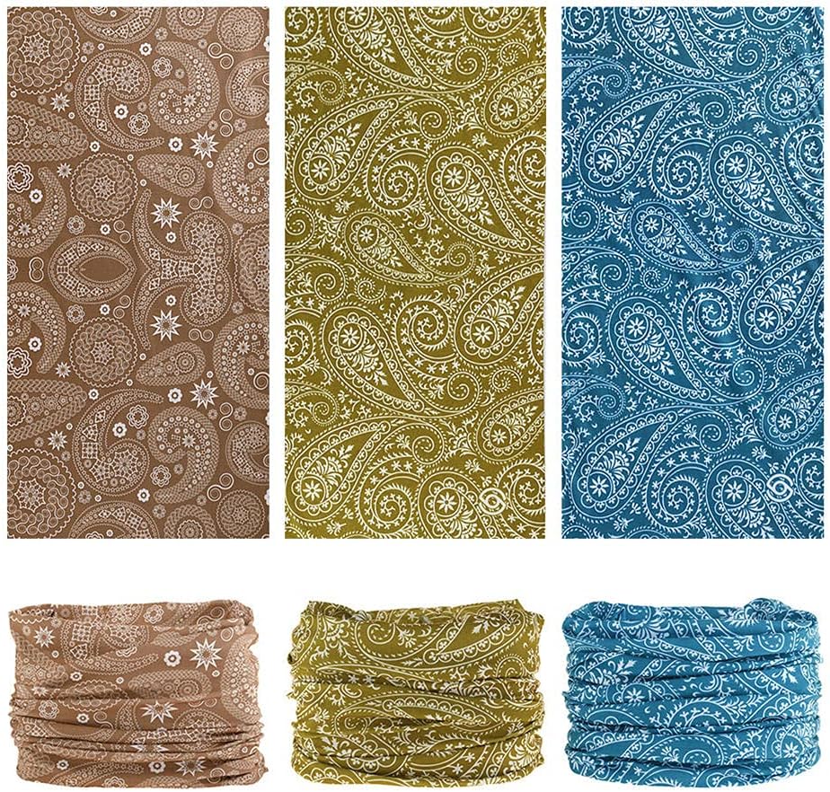 Headband Neck Gaiter Head Wrap Headwear Face Mask Magic Scarf Bandana for Men and Women
