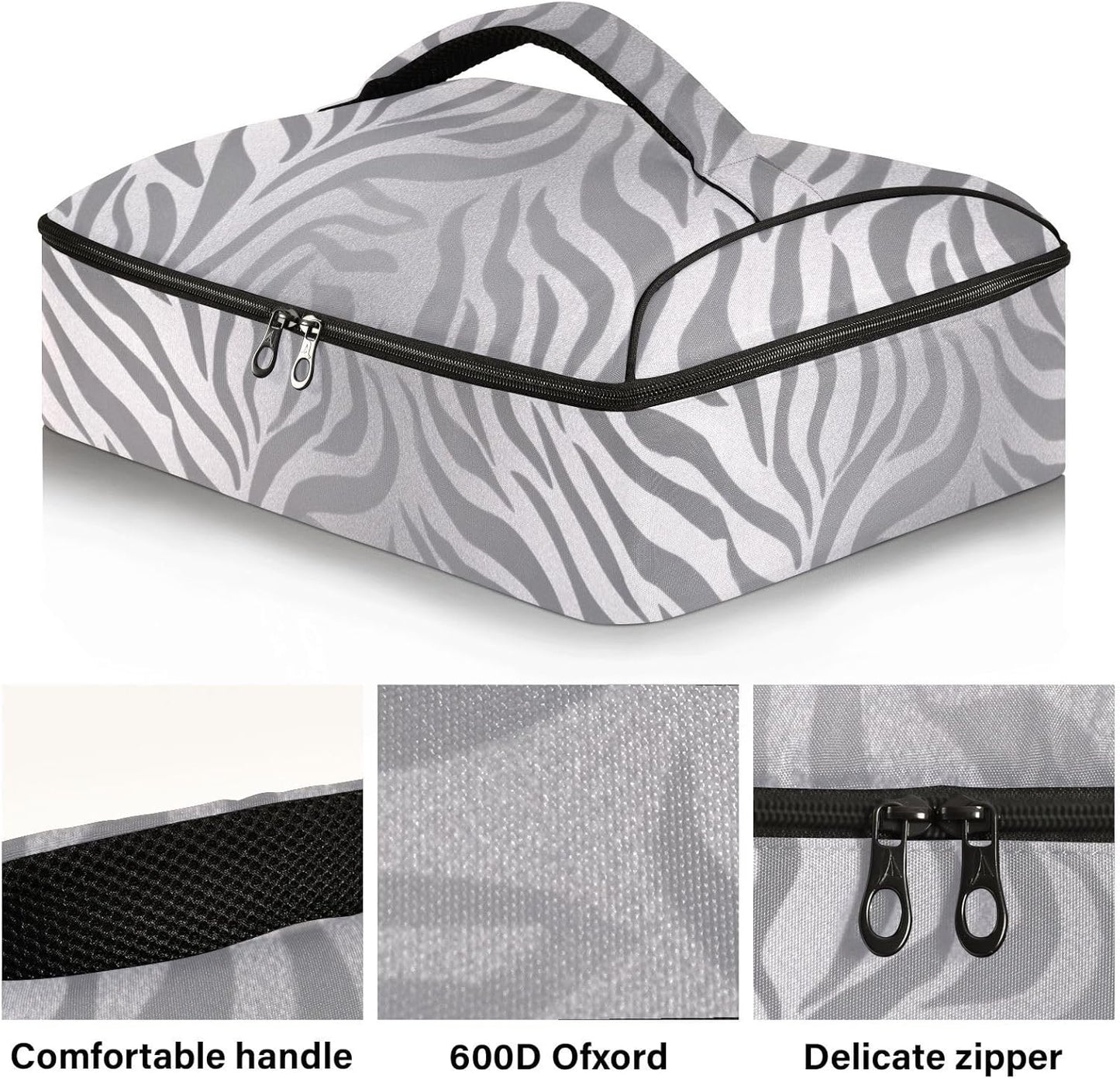 Casserole Carriers for Hot or Cold Food Reusable Casserole Dish Carrier Insulated Thermal Large Capacity Durable Perfect for Party Camping Family Gatherings Yellow Fish