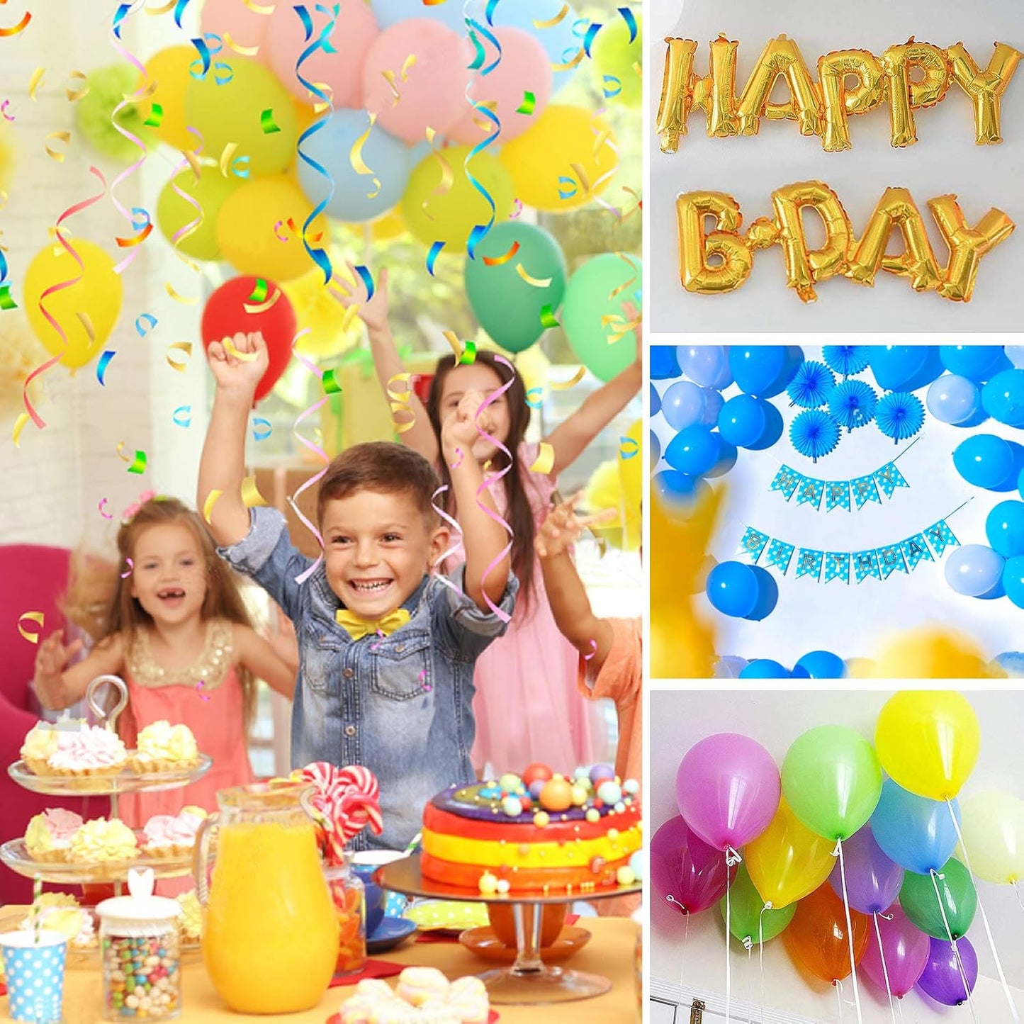 1500 Glue Points Balloon Dot Glue Sticker, 6 Rolls Non-Liquid Glue Removable Craft Adhesive Point Tape for Party Arts DIY Balloon Decorations