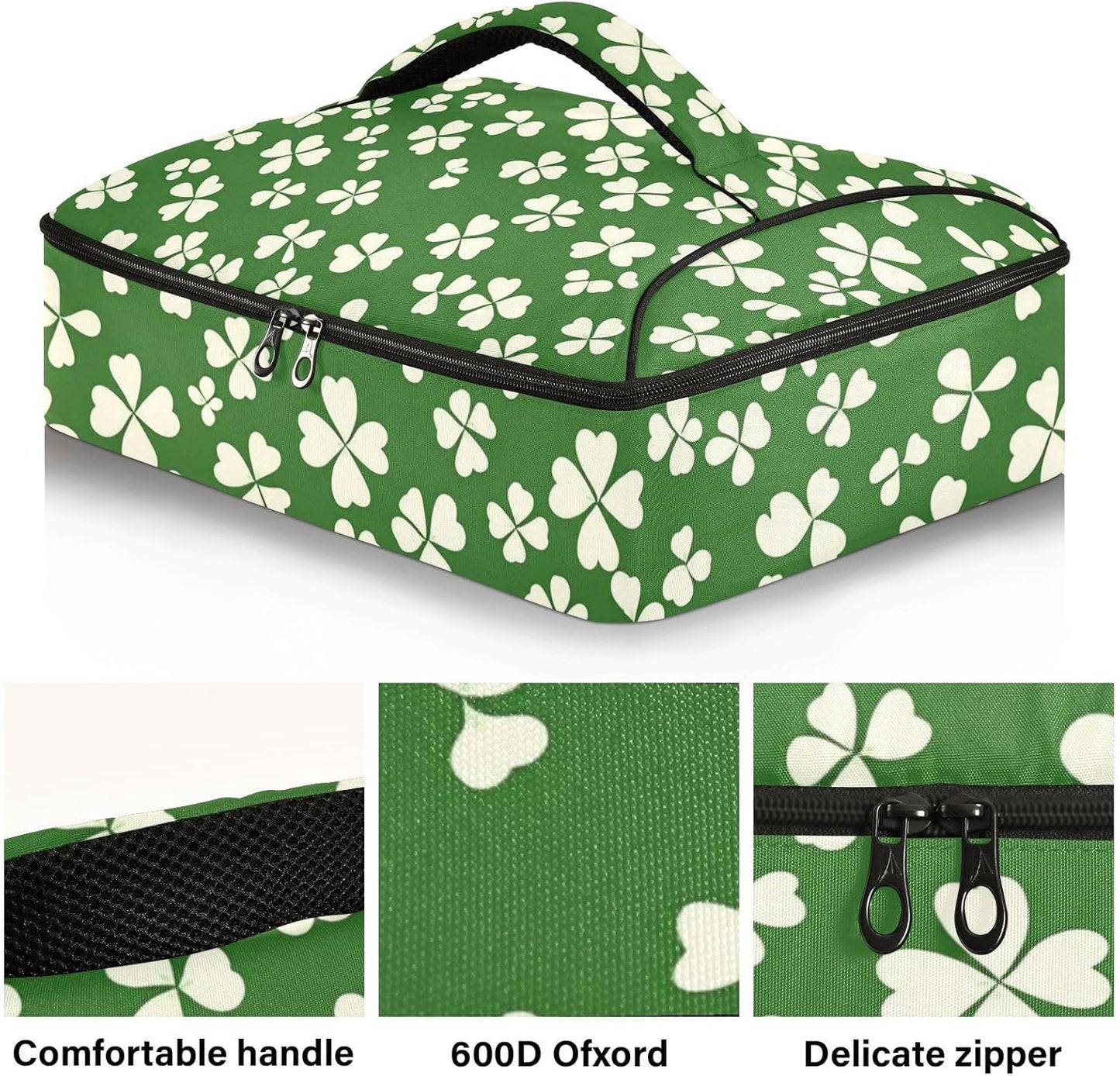 Casserole Carriers for Hot or Cold Food Reusable Casserole Dish Carrier Insulated Thermal Large Capacity Durable Perfect for Party Camping Family Gatherings Yellow Fish