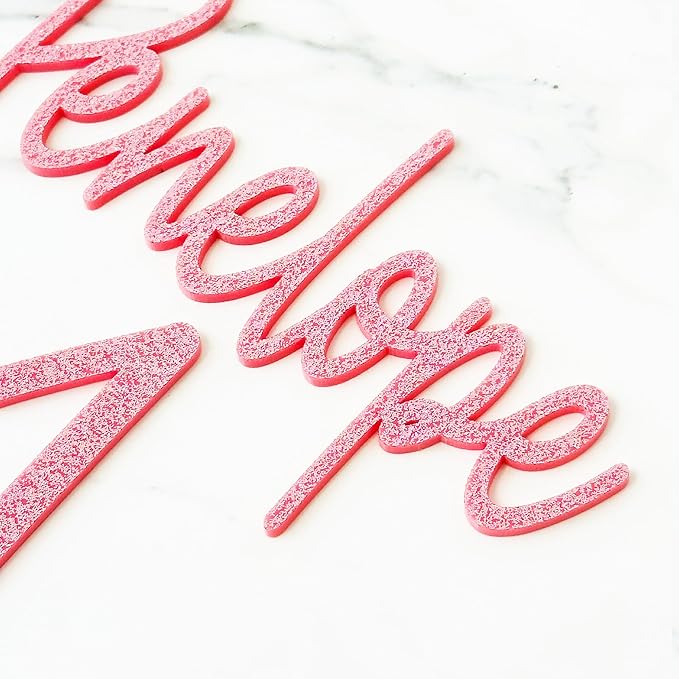 Personalized Cake Topper Name | Custom Cake Name Sign |25 COLORS Acrylic Cake Topper for 4'' 6'' 8'' 10'' Cake | Custom Acrylic Cake Topper | Personalized Cake Decoration Birthday BabyShower Wedding