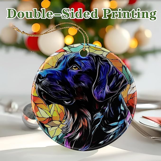 Black Labrador Retriever Ornament, Christmas Ornament – Christmas Tree Decor, Holiday Decoration, Stocking Stuffer, Festive Gift Idea, Gifts for Dog Lover, Dog Owner, Friends, and Family