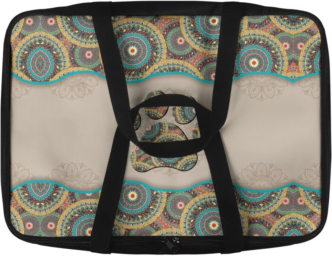 Dog Paw Prints Insulated Casserole Carrier Travel Bag Reusable Food Carrier for Hot or Cold Food Lasagna Holder Tote Portable Food Warmer for Beach Parties Picnic
