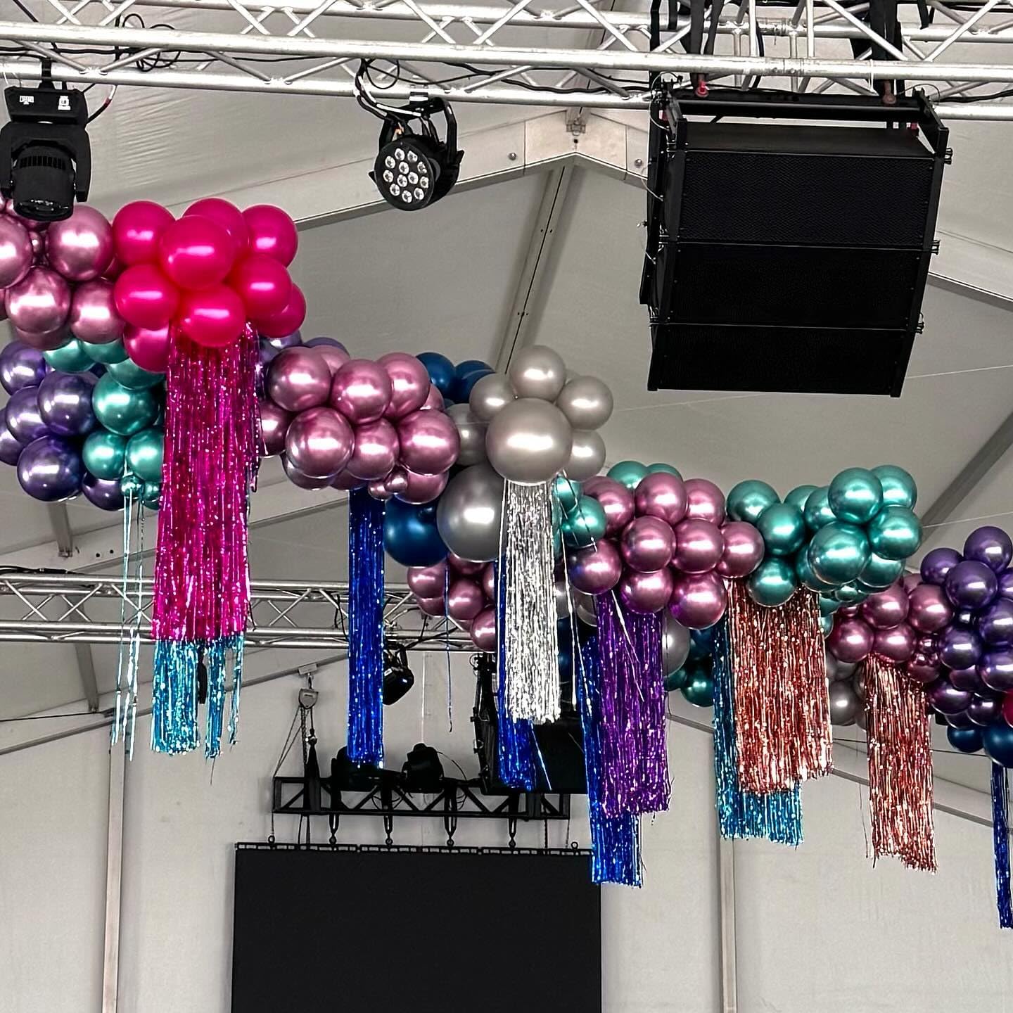 Disco Balloons Garland Arch Kit - 22 18 12 10 5 inch Metallic Purple Blue Hot Pink Green Silver Chrome Disco Balloon with for Birthday Sing Themed 70S 80S 90S Bachelorette Party Decorations