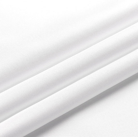 Wewoch White Rectangle Tablecloth Water Resistant Washable Polyester Table Cloth for Dining,Kitchen, Parties Weddings and Outdoor Use 60 Inch by 120 Inch