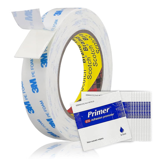 Double-Sided Removable Tape – 1" x 16.5 FT Heavy Duty PE Foam Mounting Tape with Adhesion Promoters – Wall-Safe Waterproof Damage-Free for Posters, Picture Hanging & Painted Walls