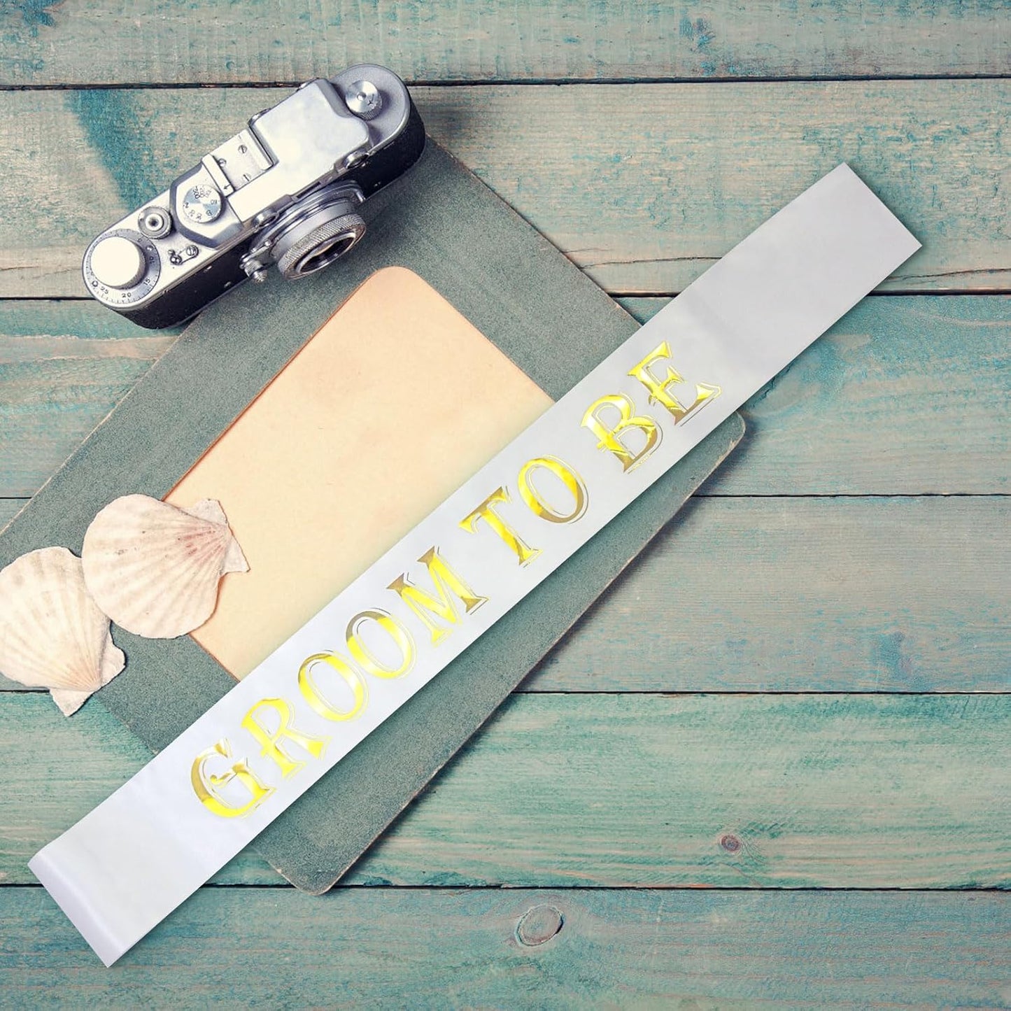 7 PCS Bachelorette Sashes Set for Groomsmen, Black Team Groom Sashes for Bachelor Bridal Shower Supplies Wedding Parties Decorations Favors Gifts