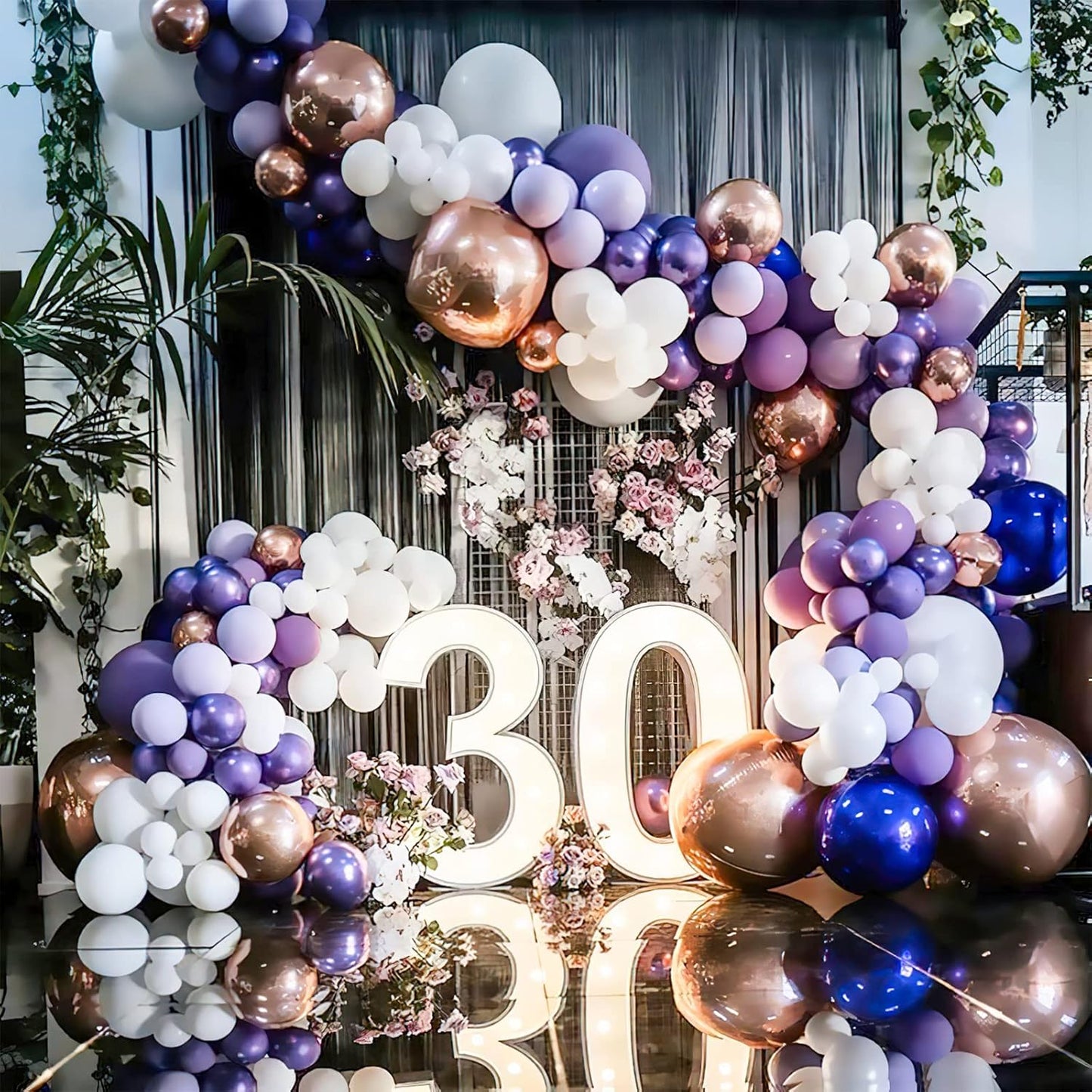 PartyWoo Metallic Purple Balloons 50 pcs 5 Inch Small Mini Chrome Purple Latex Balloons for Mardi Gras Graduation Wedding Baby Shower Anniversary Birthday Party Decorations Purple-G105
