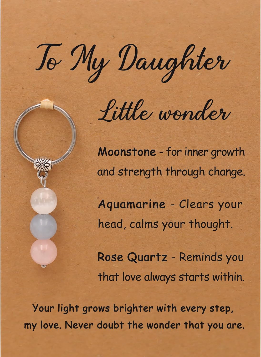 PRCOLUX Natural Healing Crystal Keychain Gifts for Women, Best Friend, Mom, Aunt, Wife Birthday Christmas Graduation Gifts