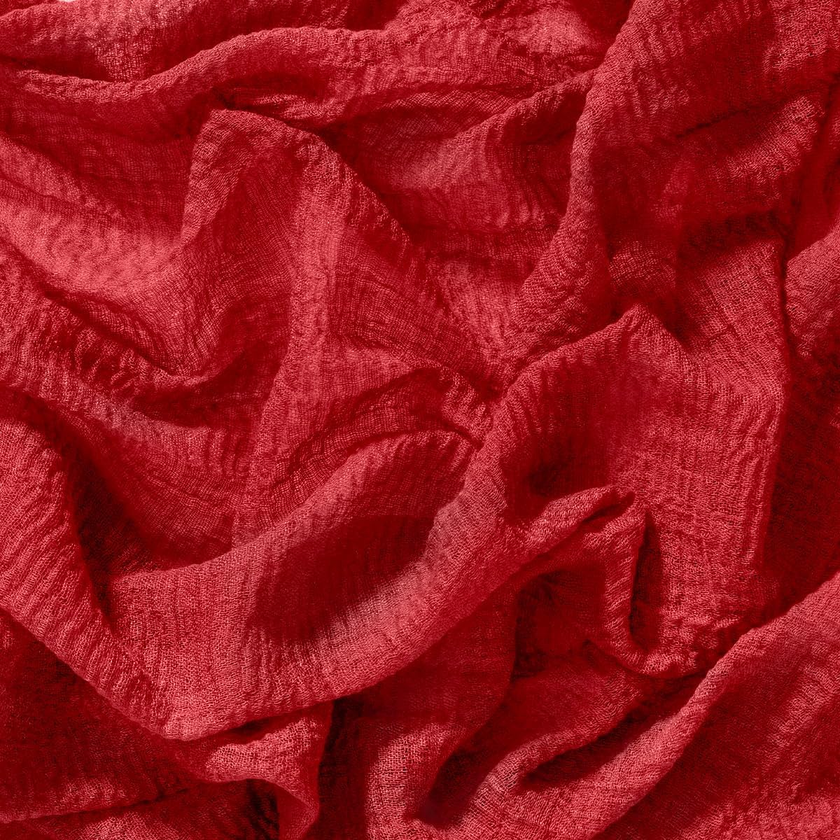 Socomi 6pcs Red Cheesecloth Table Runner Fall Thanksgiving Gauze 120 Inch Rustic Boho Cheese Cloth Runner for Wedding Party Baby Bridal Shower Centerpiece Decoration Holiday Home Decorations