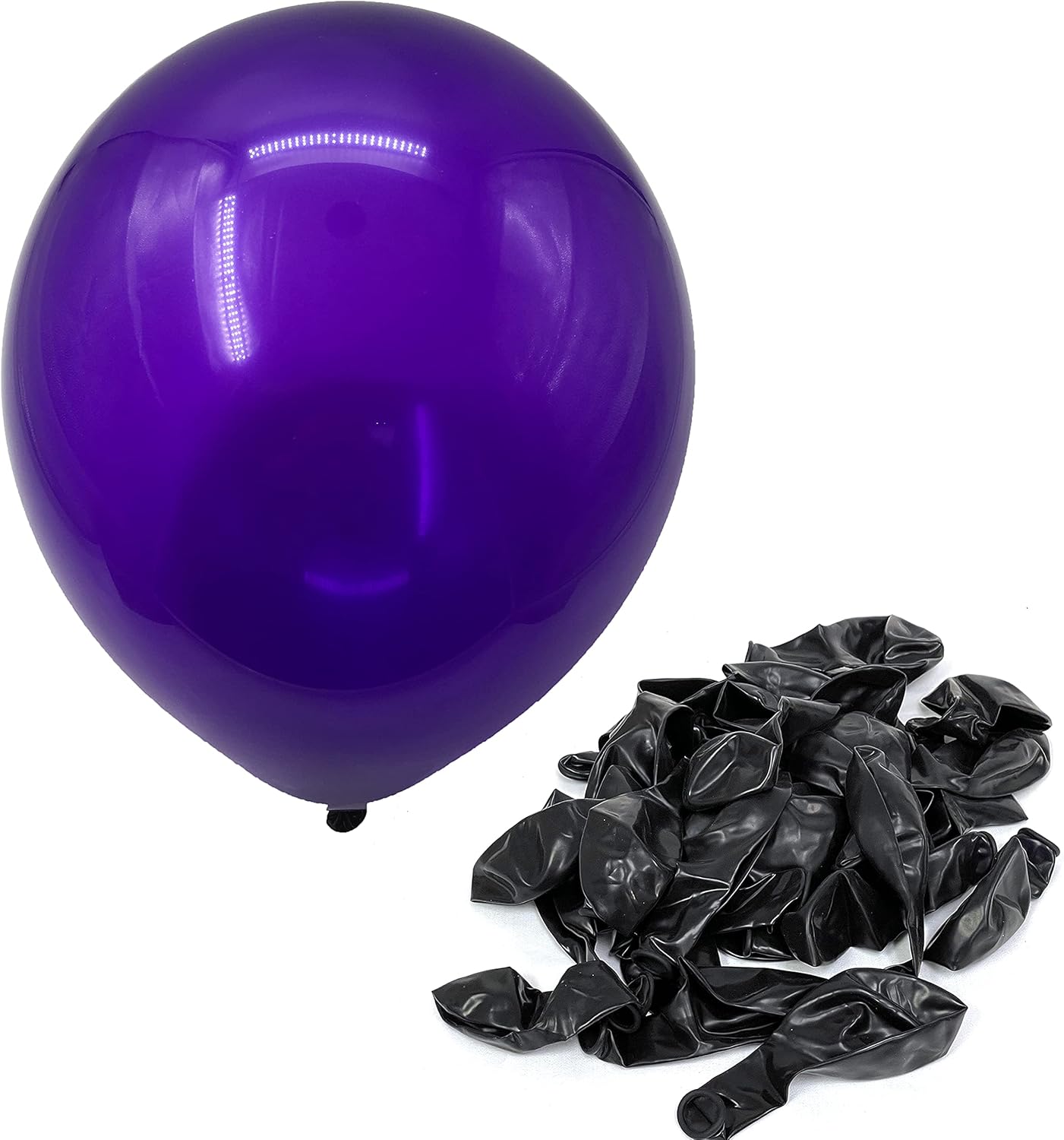 Allgala Deep Purple Balloons 100 Pack 12 Inch for Parties | Helium Grade Bulk Balloon Pack for Birthday Party Decorations, Baby Wedding and Bridal Showers, Christmas Party | Color Balloons for Events