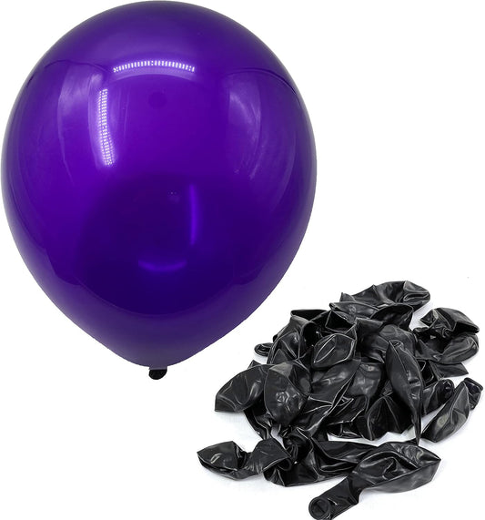 Allgala Deep Purple Balloons 100 Pack 12 Inch for Parties | Helium Grade Bulk Balloon Pack for Birthday Party Decorations, Baby Wedding and Bridal Showers, Christmas Party | Color Balloons for Events