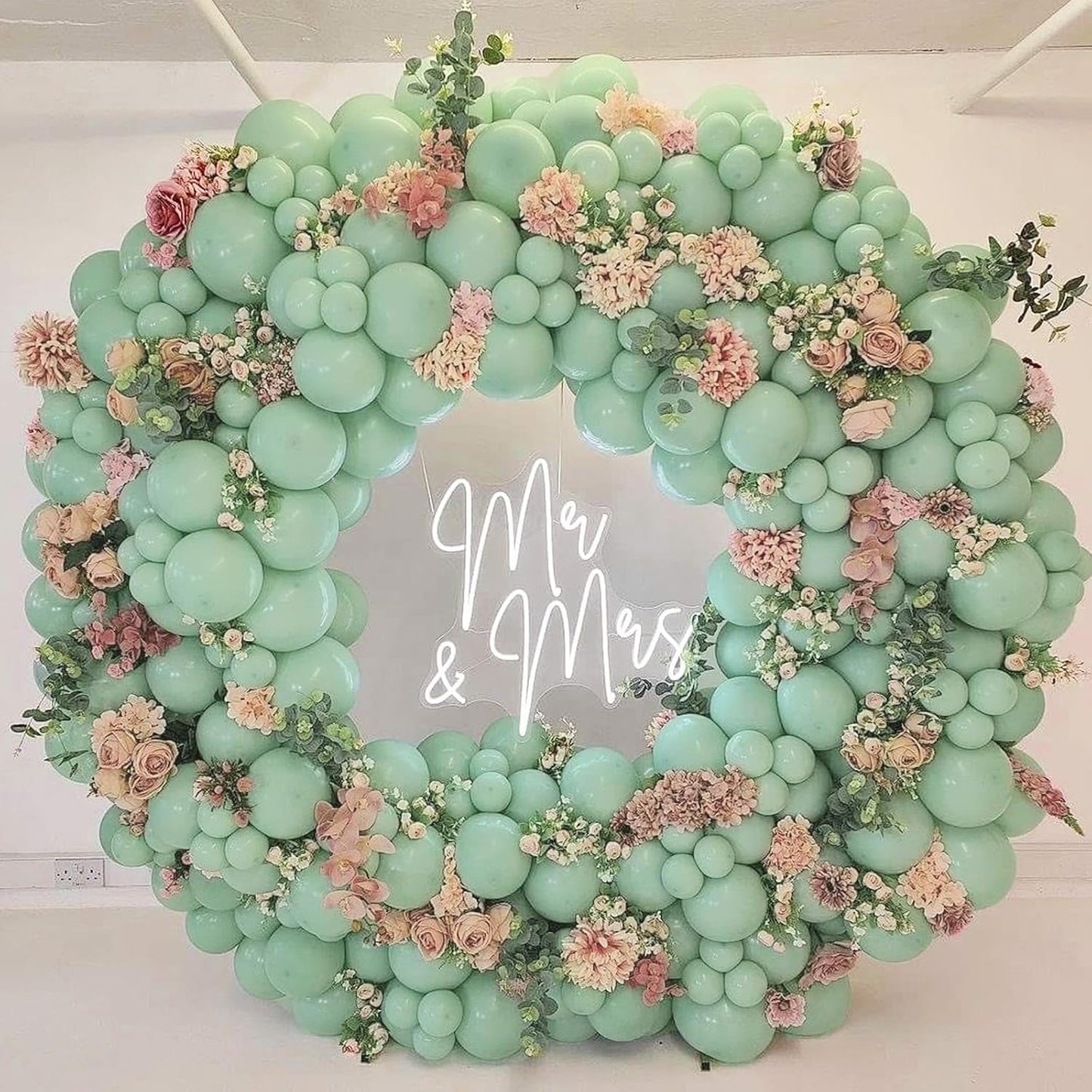 Dusty Green Balloons, Scmdoti Light Green Balloons Different Sizes 18 12 10 5 Inches, Green Balloon Garland Arch for Birthday Baby Shower Graduation Wedding Anniversary Party Decorations(DustyGreen)