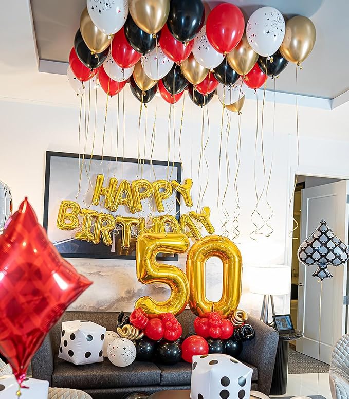 Gold Number 26 Balloon 40 inch, 26 Number Balloons, 26th Gold Birthday Decorations, 26 Year Old Women Men Golden Party Supplies
